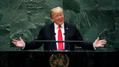 President Donald Trump addresses the 73rd session of the United Nations General Assembly, at U.N. headquarters