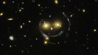 Hubble smiley face