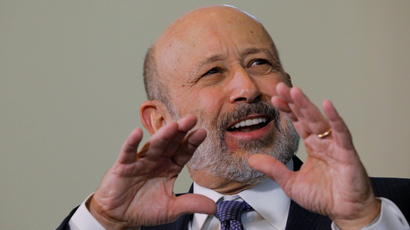 Lloyd Blankfein, CEO of Goldman Sachs, speaks at Boston College in the spring of 2018