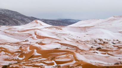 Snow in the Sahara.