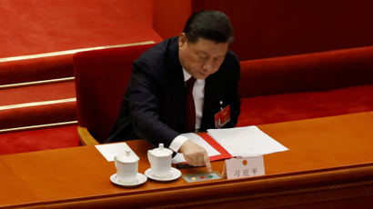 Chinese President Xi Jinping casts his vote