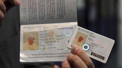 Pope's passport and ID