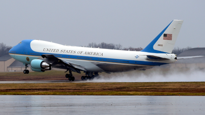 Air force One, with President Barack Obama aboard, takes off from Andrews Air Force Base, Md., Tuesday, Dec. 6, 2016. President-elect Donald Trump wants the government's contract for a new Air Force One canceled.