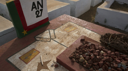 Thomas Sankara's grave in Ouagadougou, Burkina Faso.