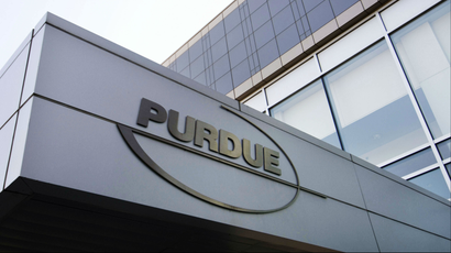 The building front of Purdue Pharmaceutical Industries