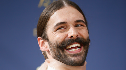 Jonathan Van Ness arrives at the 70th Primetime Emmy Awards on Monday, Sept. 17, 2018, at the Microsoft Theater in Los Angeles. (Photo by Danny Moloshok/Invision for the Television Academy/AP Images)