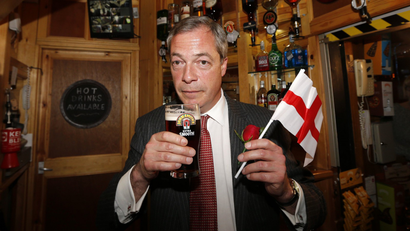 United Kingdom Independence Party (UKIP) leader Nigel Farage.