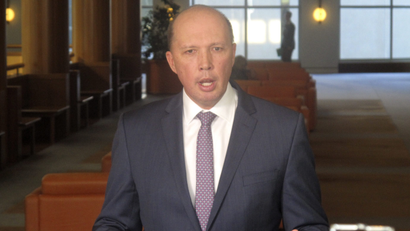 Australia's Home Affairs Minister Peter Dutton