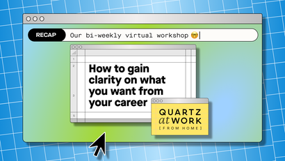 Quartz at Work (from home) workshop recap logo