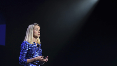 Yahoo CEO Marissa Mayer delivers her keynote address at the annual Consumer Electronics Show (CES) in Las Vegas