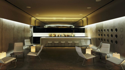 Luxury hotel bar