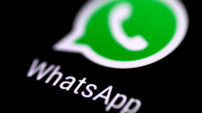 The WhatsApp logo.