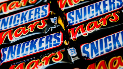 Mars and Snickers bars.