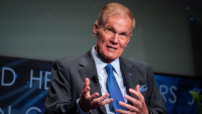 NASA Administrator Bill Nelson speaks during a "State of NASA" address
