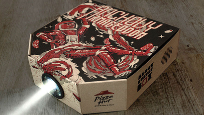 Pizza Hut movie projector box