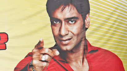 Indian film actor Devgan takes part in friendly Tug-of-War competition in Noida