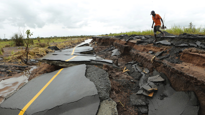 Mozambique cyclone damage