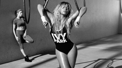 A campaign image from Beyoncé's Ivy Park line