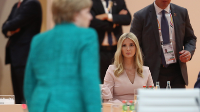 Ivanka Trump, the US president's daughter and an unpaid senior White House advisor, joined the leader's table at the G-20 meeting in Paris.