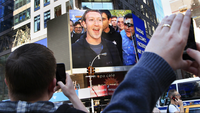 zuckerberg on big screen