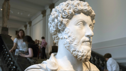 Bust of Marcus Aurelius.