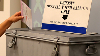 Voting, ballot box