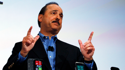President & CEO of AT&T Mobility and Consumer Markets Ralph de la Vega speaks during the Windows Phone 7 launch in New York, October 11, 2010.