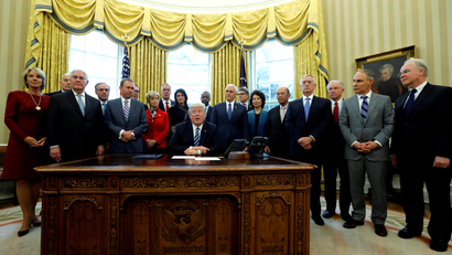 Trump's bureaucracy is more white and male than the national average