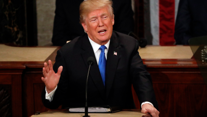 President Trump delivers his State of the Union address in Washington