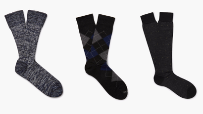 Wool socks by The Worker's Club, Marcoliani, and Pantherella