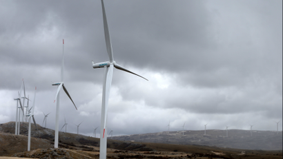 wind farm in Mesihovina, Bosnia and Herzegovina