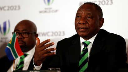 Cyril Ramaphosa, Deputy President of South Africa during the press conference in September 2017.