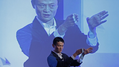 alibaba ipo alipay Jack Ma, chairman of China's largest e-commerce firm Alibaba Group, gestures during a conference in Hong Kong Wednesday, March 20, 2012. Ma expects 30 percent of China's total retail sales to be conducted online in five years' time. (AP Photo/Vincent Yu