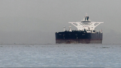 Singapore, SingaporeMalta-flagged Iranian crude oil supertanker "Delvar" is seen anchored off Singapore March 1, 2012.