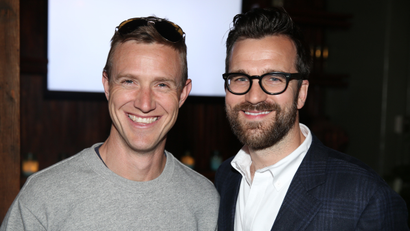 Ian Rogers, who was CEO of Beats, left, and Dan Rookwood, U.S. Editor, MR PORTER, attend Digital Mavericks 2014 hosted by DETAILS and MR PORTER at 41 Ocean Club on Wednesday, April 16, 2014, in Santa Monica, Calif.