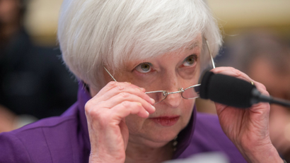 Federal Reserve Chair Janet Yellen testifies on Capitol Hill in Washington, DC.