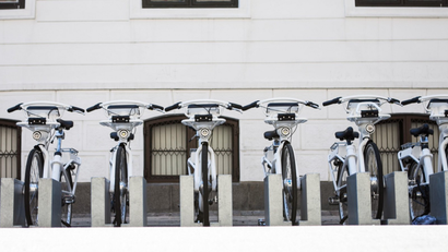 Copenhagen bike share scheme.