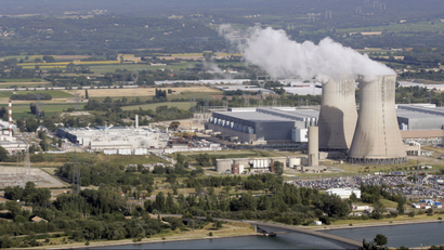 A general view shows the French nuclear Tricastin site in southeastern France.