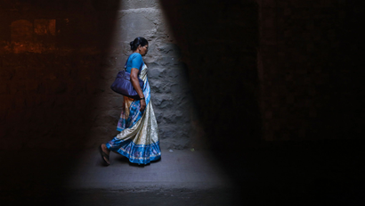 Woman in sari