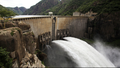 the Cahora Bassa Dam, Mozambique.