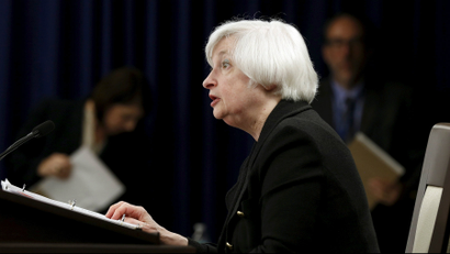 Federal Reserve Chair Janet Yellen holds a news conference following the Federal Open Market Committee September meeting.