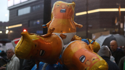 Baby Trump balloons