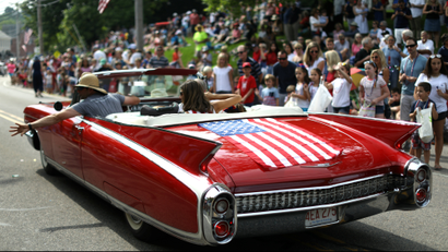 Fourth of July parade in Barnstable Village on Cape Cod, Massachusetts