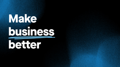 Image with Quartz's mission, "Make business better"