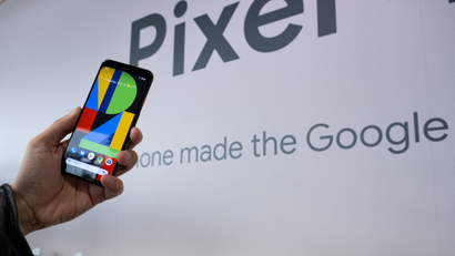 The Google Pixel 4 phone