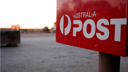 An Australia Post sign.