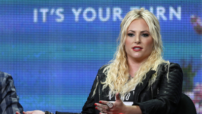 Meghan McCain, daughter of U.S. Senator John McCain, and executive producer and host of the television show "Raising McCain" speaks during the Pivot television portion of the Television Critics Association Summer press tour in Beverly Hills, California July 26, 2013.