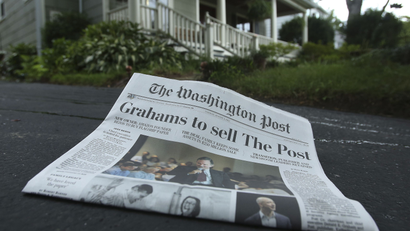 Washington Post announcing its own sale.