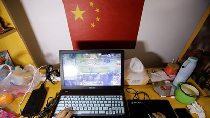 A student majoring esports and management practices on her laptop in a dormitory at the Sichuan Film and Television University in Chengdu, Sichuan province, China, November 19, 2017. The curriculum of the course is designed to prepare students for jobs in the growing industry that supports professional esports players who reach the peek of their career in their teenage years. The students study a wide range of subjects from commentating and script writing to event organising and gaming strategy. Picture taken November 19, 2017.