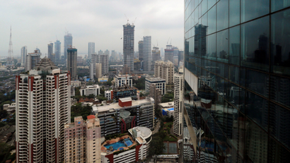 General view of Mumbai's central financial district
